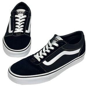 Like New EUC VANS Old Skool Men’s Black/White Sued Canvas Sneakers Size 9.5